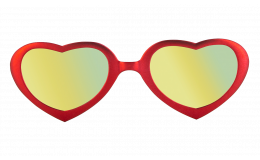 Sunglasses Flamingo - Passion red Mirror