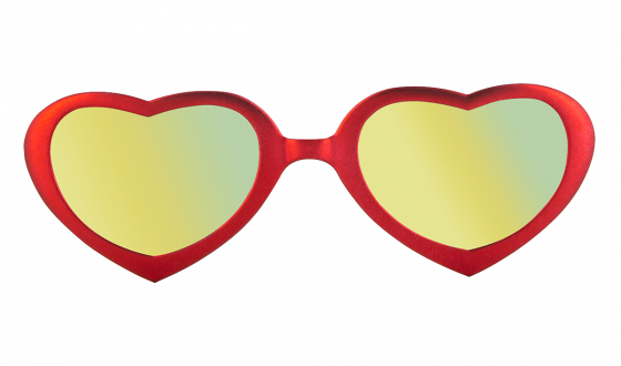 Sunglasses Flamingo - Passion red Mirror