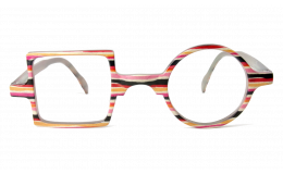 Digital Gaming glasses Patchwork - Striated black and pink