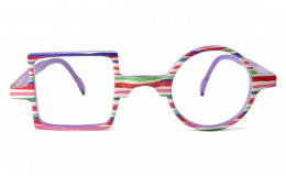 Digital Gaming glasses Patchwork - Striated pink and purple