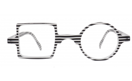 Reading glasses Patchwork - Black and white