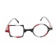 Reading glasses Patchwork - Crystal and black