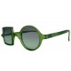 Sunglasses Patchwork - Green jade green shaded glass