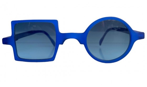 Sunglasses Patchwork - Bleu Klein blue shaded glass