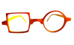 Patchwork Reading Glasses - Orange