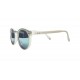 Tradition sunglasses - Matte silver blue gradient glass