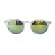 Tradition sunglasses - Matte silver blue gradient glass